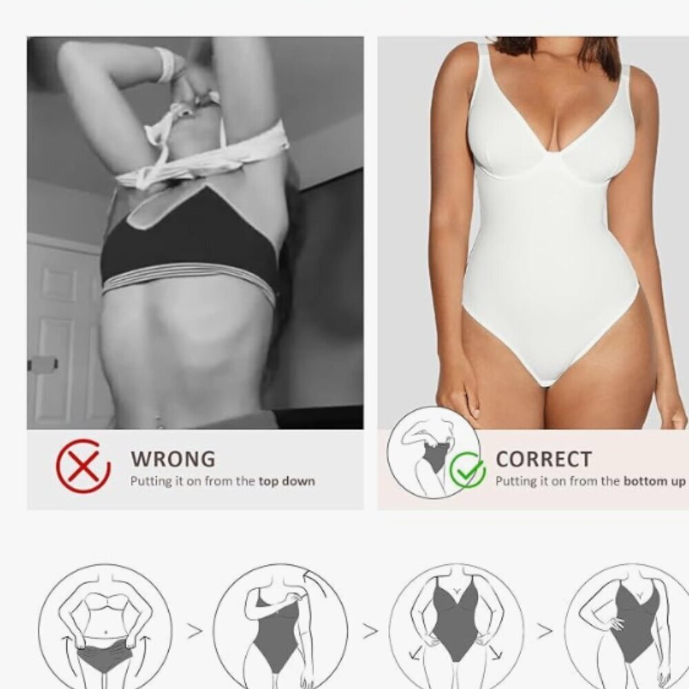FeelinGirl Shapewear Bodysuits for Women Tummy Control